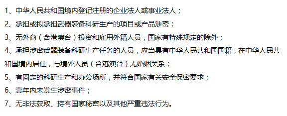這7個保密認證的條件要求，您都掌握了嗎？